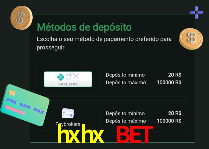 O cassino hxhx bet oferece uma grande variedade de métodos de pagamento